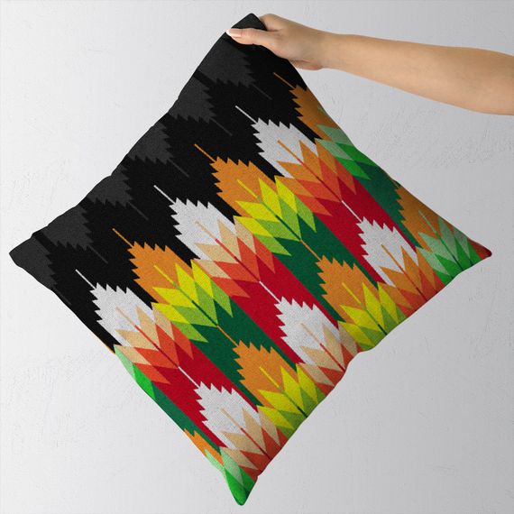 Подушка декоративна Soft Орнамент Листя 45x45 см (45PST_23J007) | Зображення 1