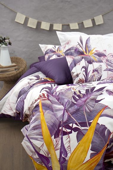 Постільна білизна First Choice 3D Satin 200×220 Palm Garden Purple | Зображення 2