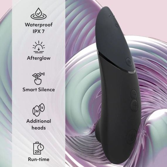Вакуумний кліторальний стимулятор Womanizer Next Black, чорний Sex Aura | Зображення 7