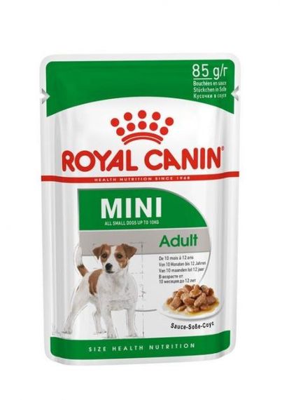 ROYAL CANIN MINI ADULT ВОЛОГИЙ КОРМ ДЛЯ ДОРОСЛИХ СОБАК ДРІБНИХ РОЗМІРІВ (4-10КГ, 10МІСЯЦІВ - 12РОКІВ), 85Г 85 г