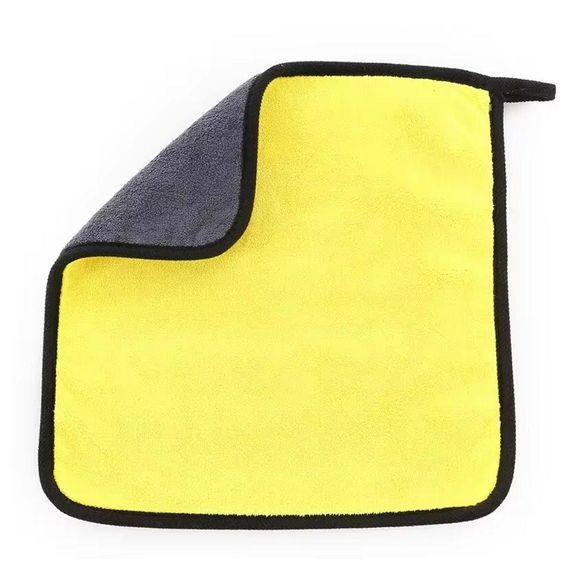 Двосторонній рушник з мікрофібри для авто (30х30см) / Мікрофібровий рушник для полірування автомобіля / Авторушник | Зображення 2