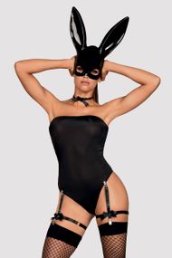 Игровой костюм зайки Obsessive Bunny costume Черный L/XL