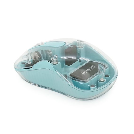 Миша бездротова JEDEL WD141T-Bl, 1200, 2.4 GHz+Bluetooth 5.0, 3.7V 300mAh, Type-C заряджання. 109x60x32 мм. 69 р. | Зображення 2
