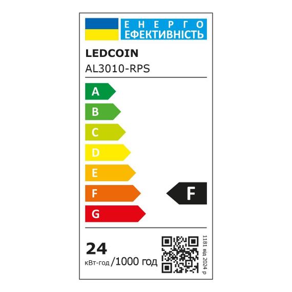 Світлодіодний накладний світильник Ledcoin AL3010-RPS з ІЧ-датчиком 24 Вт 6500К білий | Зображення 1