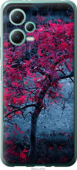 Чехол на Xiaomi Redmi Note 12 5G Дерево с яркими листьями "2942u-2934-17620"