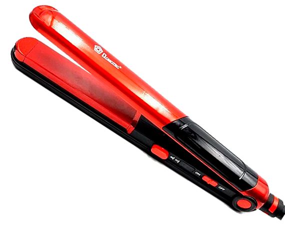 Плойка для волос 2в1 (выпрямитель + гофре) Domotec MS-4909 красная 30W (MS-4909_344) | Зображення 4