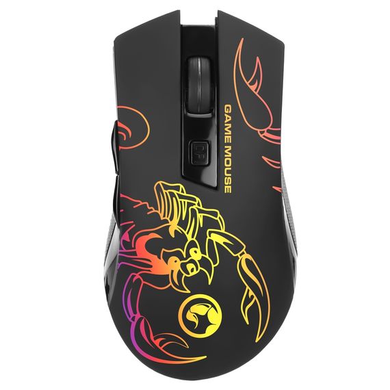 Мишка Marvo M209 LED USB Black (M209) | Зображення 1