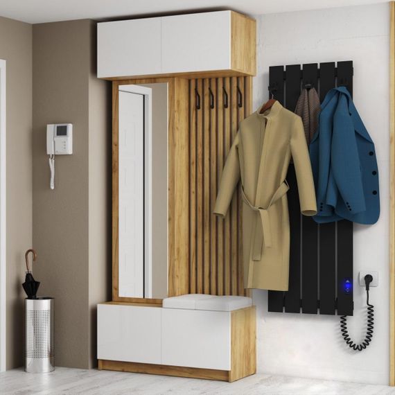 Электрическая полотенцесушилка Laris Зебра Бостон ЧФ(Ч)5 1200 Е (подкл. справа) | Зображення 5