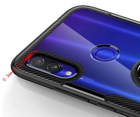 Чохол Primolux Ring Magnetic Stand для Xiaomi Redmi Note 7 / Note 7 Pro - Black | Зображення 3