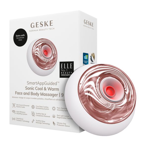 Масажер для обличчя та тіла GESKE Sonic Cool&Warm Face and Body Massager 9в1 starlight, Бежевий