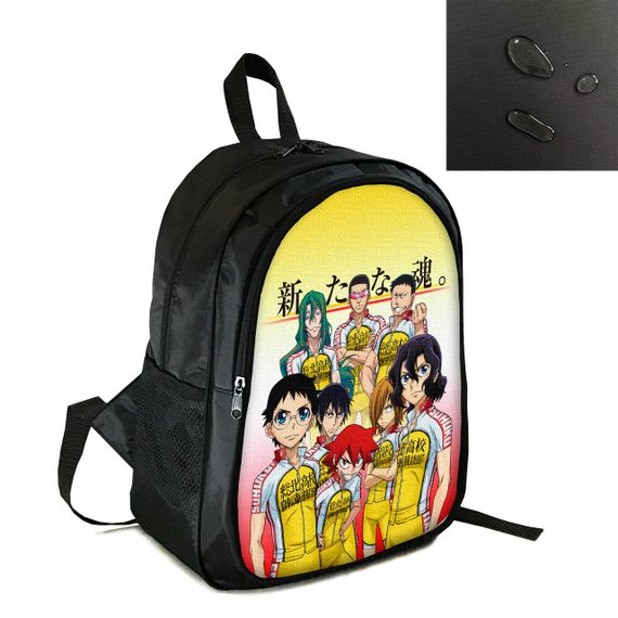 Рюкзак городской/школьный 38×28см с принтом Аниме Трусливый велосипедист/Yowamushi Pedal детский, подростковый, мужской (4119)