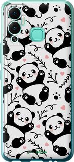 Чохол на Infinix Hot 12 Play Панди "4318u-2759-2448"