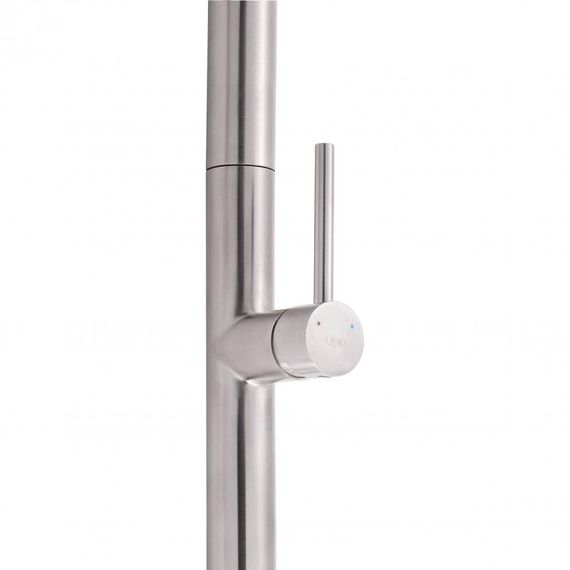 Смеситель для кухни Qtap Lenicka с выдвижным изливом QTLEN9138103UN Brushed Nickel PVD | Зображення 5