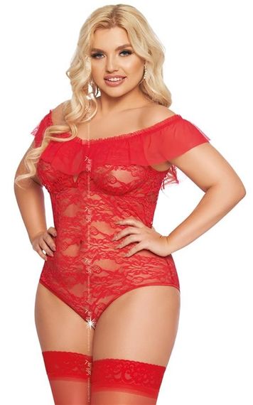 Боді - Kamila, red 3XL