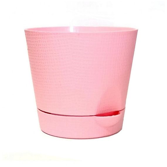 Горщик Фіалка 0.7 л із системою прикореневого поливу світло-рожевий