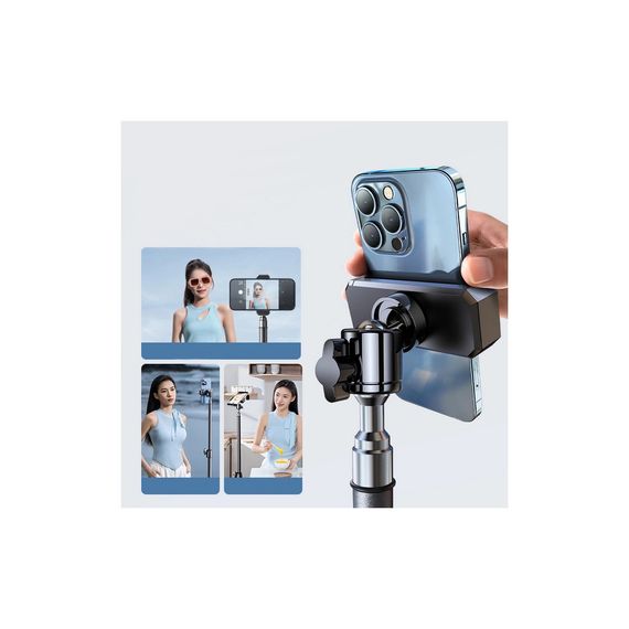 Штатив RTAKO RLD-001 1.7M Matte Carbon Steel Tripod Black (6975068278620) | Зображення 6