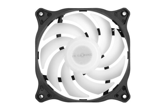 Корпусной вентилятор 2E GAMING OEM (F120ARGB),120мм,3+3PIN5VAura,белые лопасти,черная рамка (2E-F120-ARGB) | Зображення 2