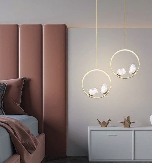 Люстра світлодіодна підвісна LED світильник для квартири на стелю лед 26506 Золото 35-200х25х10 см. | Зображення 1