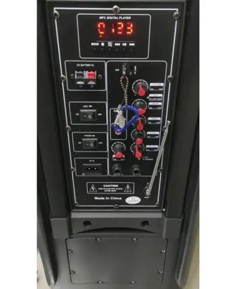 Портативна колонка Su-Kam 1010 + 2 мікрофони + BT 12v220v | Зображення 5