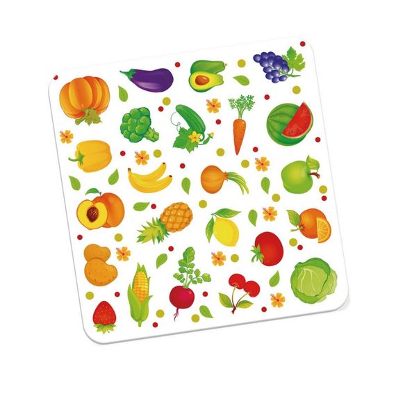 Набір для творчості "Овочі та Фрукти" VT4206-50, 23 наліпки на планшетці | Зображення 1