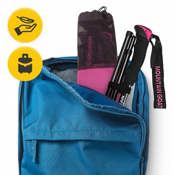 Трекінгові палиці Mountain Goat Pro+ 43-130 см Black/Pink (P-5905973404662) | Зображення 1