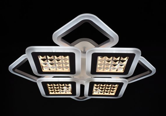 Люстра світлодіодна стельова LED світильник для квартири на стелю лед з пультом 26119 Білий 11х54х62 см. | Зображення 1