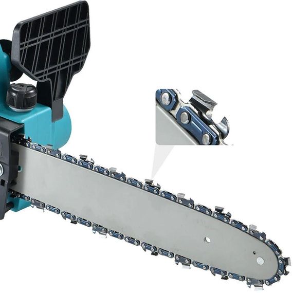 Акумуляторна ланцюгова пила 12" з 2-ма акумуляторами, в кейсі / Бездротова електропила / Електрична міні пила | Зображення 7