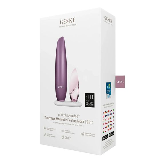 Бесконтактная магнитная пилинг-маска GESKE Touchless Magnetic Peeling Mask 5в1 starlight, Розовый | Зображення 7