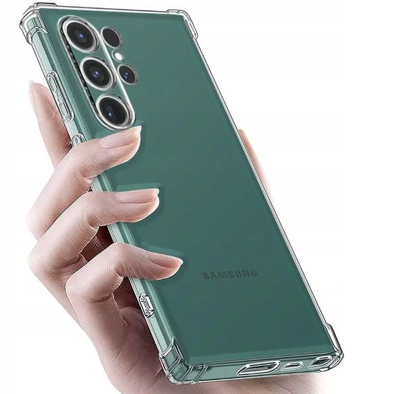 TPU чохол GETMAN Ease logo посилені кути Full Camera для Samsung Galaxy S23 Ultra Безбарвний (прозорий) | Зображення 1