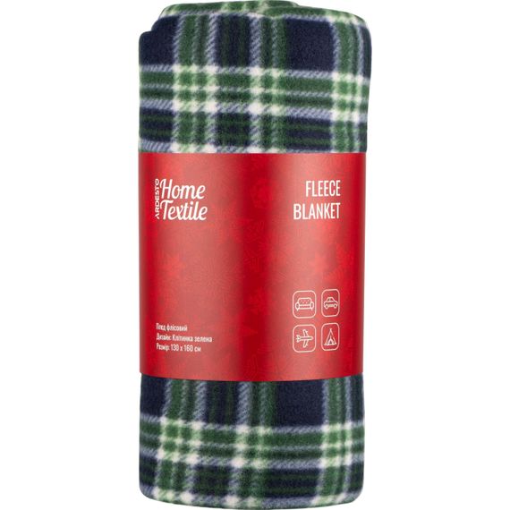 Плед Ardesto Fleece 130x160см, зелений (ART0718PB)