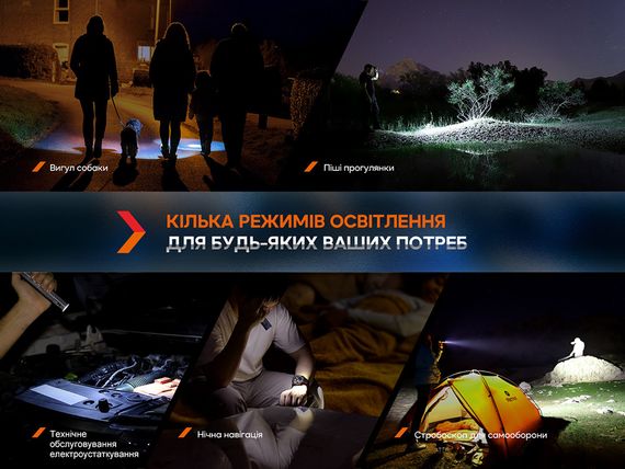 Ліхтар ручний Fenix E-CP чорний | Зображення 9