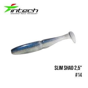 Силиконовая приманка, Съедобный силикон Intech Интеч Slim Shad 2,5"12 шт #14