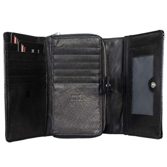 Гаманець жіночий шкіряний Semi Line RFID Black (P8229-0) | Зображення 2