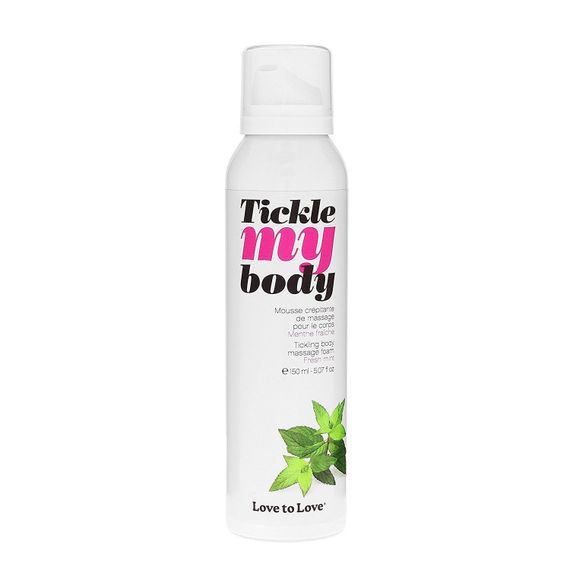 Масажна піна Love To Love TICKLE MY BODY (150 мл) зволожуюча, Свіжа м'ята | Зображення 1