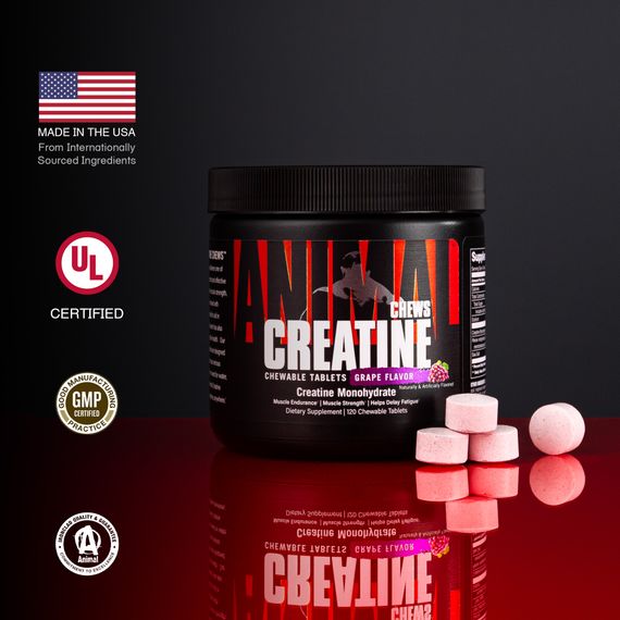 Креатин Universal Nutrition Animal Creatine Chews 120 chew tabs (Grape) | Зображення 2