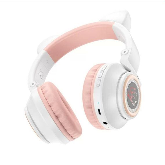 Бездротові навушники BOROFONE BO18 Cat ear BT headphones White | Зображення 1