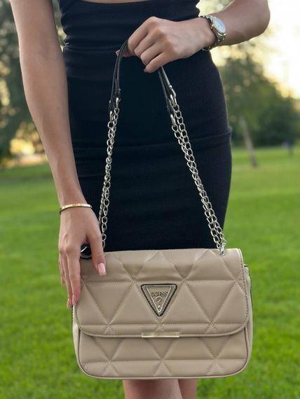 Жіноча сумка GUESS Zippy  beige | Зображення 1
