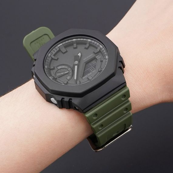 Ремінець для Годинник C2asio G-Shock GA-2100 Army Green SI | Зображення 3