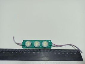 Модуль світлодіодний 3SMD (30 х 30) зелений
