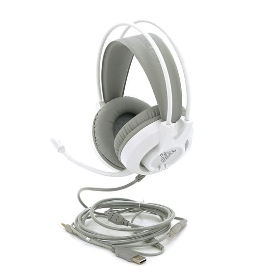 Ігрові навушники з мікрофоном Fantech HG20, 7.1-Channel, RGB, USB, White, Color Box | Зображення 2