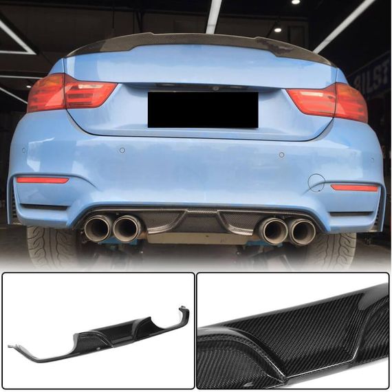Задний Диффузор Бампера V7 (для F82/F83, Карбон) для BMW 4 серия F-32 2012-2020 гг