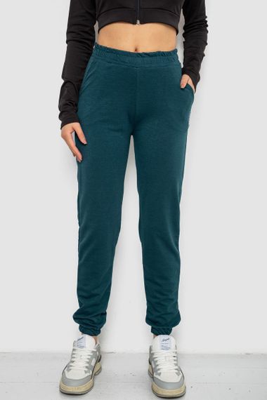 Спортивні штани жіночі, колір темно-зелений, 238R325