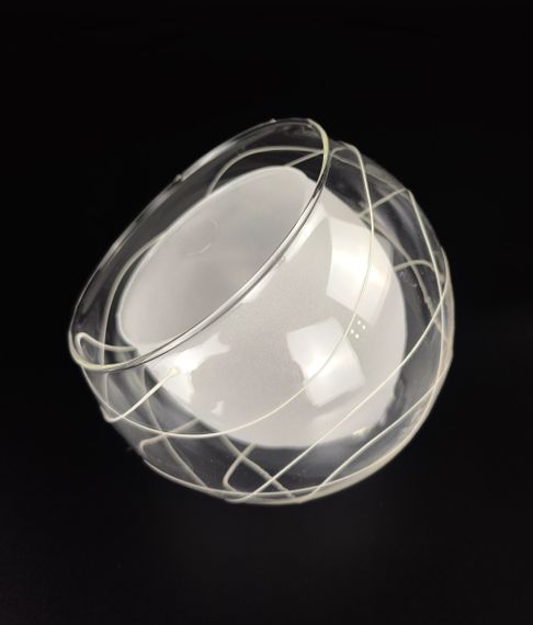 Плафон патрон E27 51098 12х15х4 см матовий прозорий