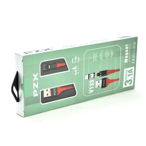 Кабель магнитный PZX V133,Lighting,Output,3.1A,Red,длина 1м,BOX