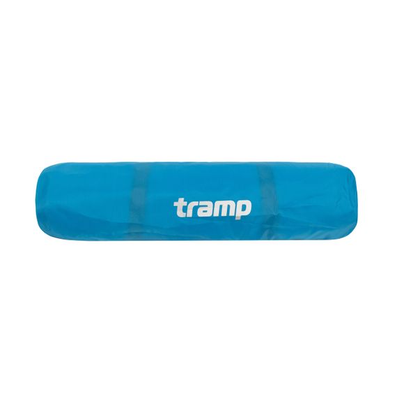 Килимок самонадувний Tramp ROUND 2,5 см, туристичний каремат самонадувний трамп для походу та риболовлі, блакитний | Зображення 4