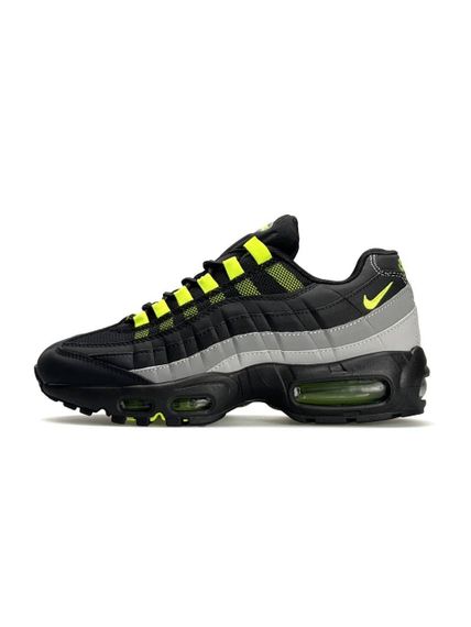 Мужские кроссовки Air Max 95 Black Grey Lime весна / лето / осень A3859 43 27.5 см | Зображення 1
