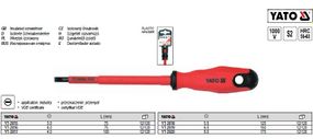 Отвертка YATO викрутка диелектрична изольована 1000V 55х125 мм YT-2818