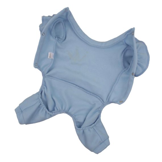 Костюм трьохнитка рюша блакитний D-164 | Зображення 5