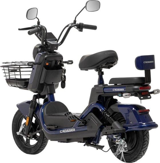 Електроскутер Crosser CR-2 800W 60V 24Ah, електровелосипед до 55 км/год, графеновий акумулятор, 2 місця | Зображення 2