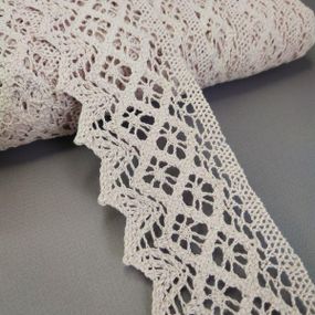 Мереживо лляне 5,5см - Рожевий (М6368)